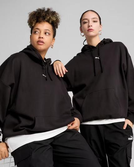 POLERON PUMA ESS LOGO OVERSIZED HOODIE FL