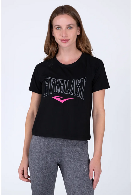 Polera EVERLAST polera m/c everlast press en color negro