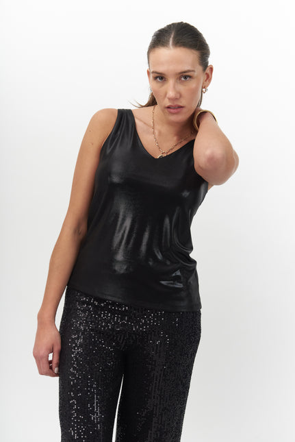 POLERA GIVE FIESTA TIRANTES FANTASIA LISA - MAWI