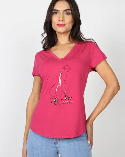 POLERA AMALIA LEOPARDO