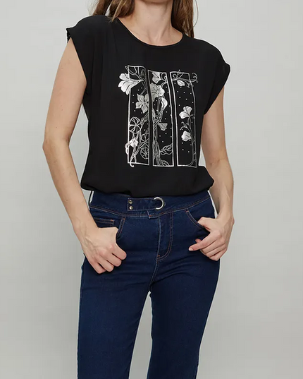 POLERA ASH ESTAMPADA