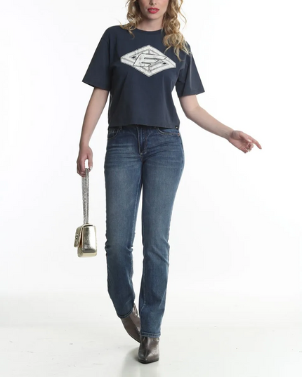 POLERA ELLUS BOX FIT ACID WASH