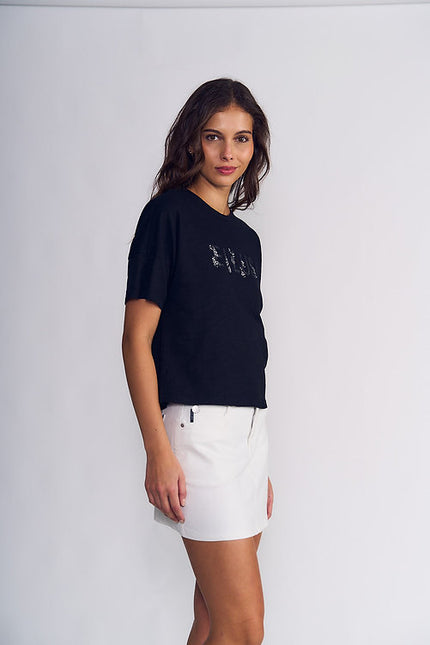 POLERA ELLUS COTTON SLUB JEWEL