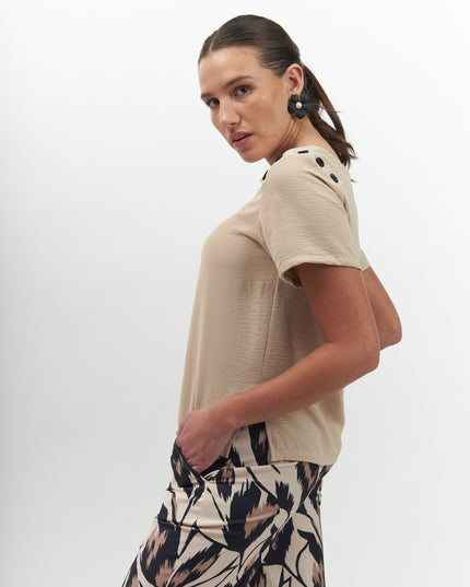 POLERA GIVE POLO LISA,M/C BOTONES