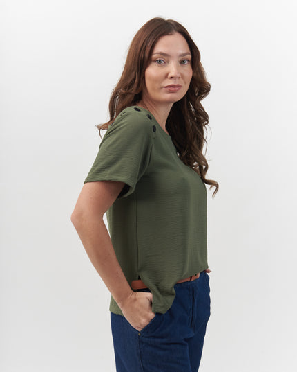 POLERA GIVE POLO LISA,M/C BOTONES