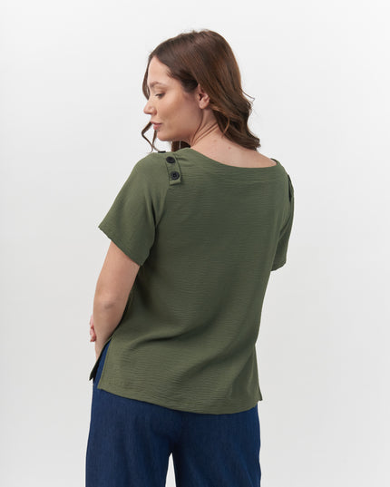 POLERA GIVE POLO LISA,M/C BOTONES
