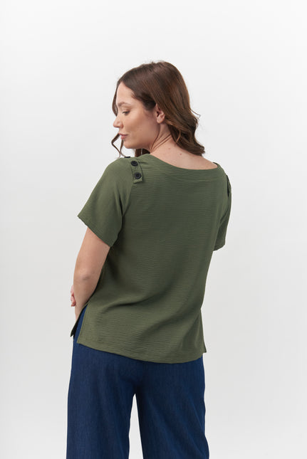 POLERA GIVE POLO LISA,M/C BOTONES
