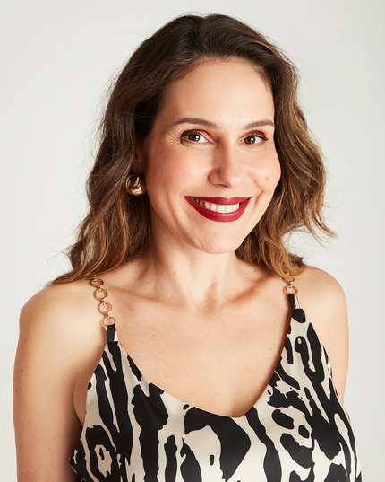 BLUSA LORENZO DI PONTI SATINADA TIRANTE CADE
