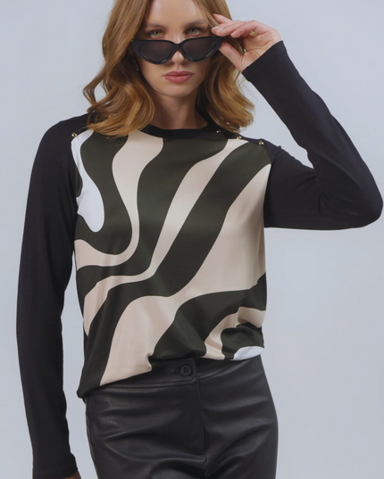 POLERA GIVE POLO ESTAMPADA
