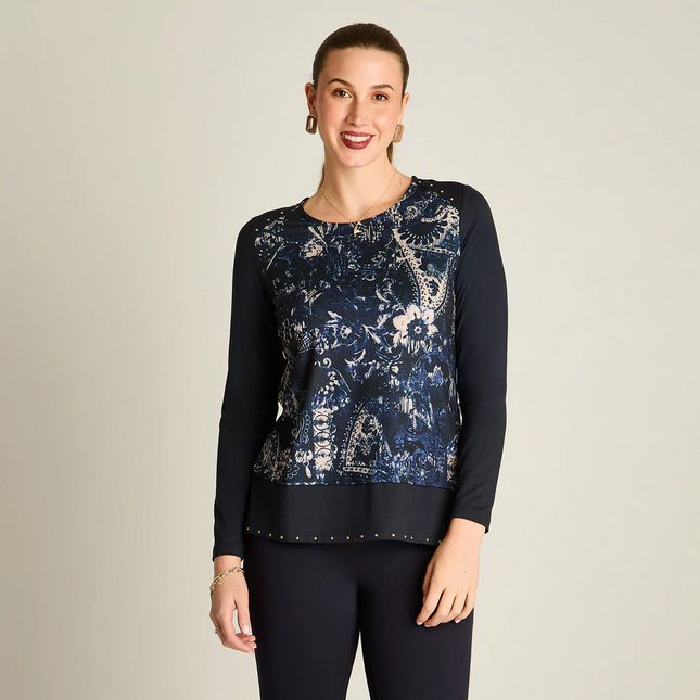 Polera LORENZO DI PONTTI Polera Lorenzo Di Pontti en color azul.