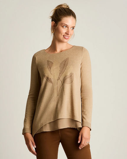 Polera Weekend WEEKEND en color camel.