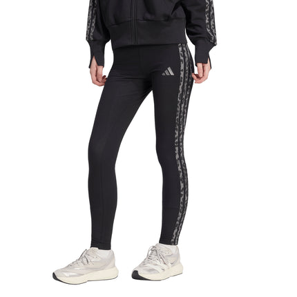 Calza deportiva Adidas W AOP 3S Leg en color negro