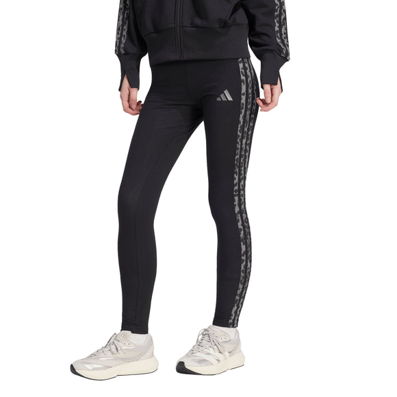 Calza deportiva Adidas W AOP 3S Leg en color negro