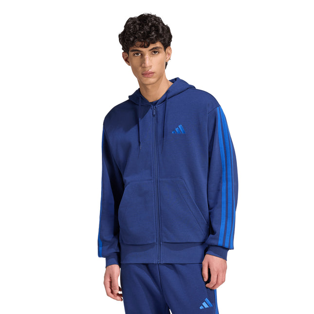 Polerón ADIDAS 3S FT FZ HD en color dark blue