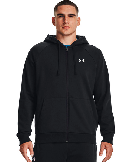 Polerón UNDER ARMOUR poleron under armour rival fleece fz hood en color negro