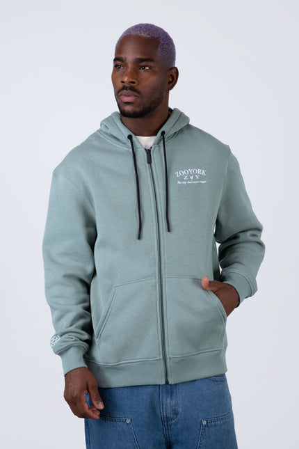 POLERON ZIP ZOO YORK BUDGET ZOO YORK en color esmeralda