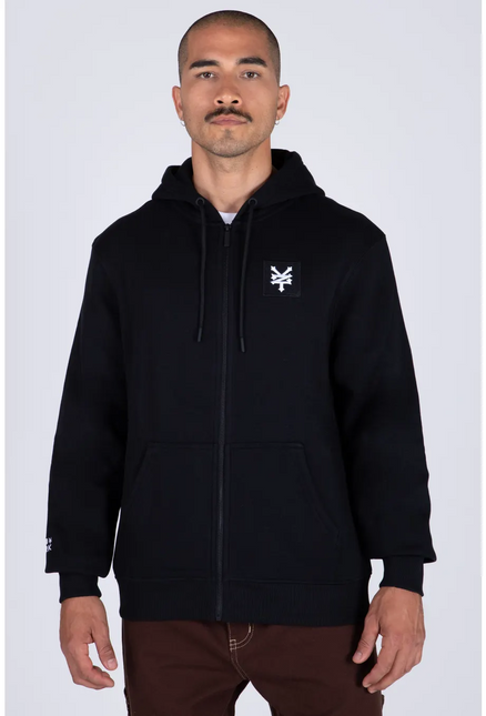 POLERON ZIP ZOO YORK ORIGINAL TEXTURE ZOO YORK en color negro