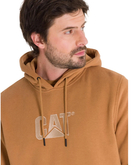POLERON CAT FLEECE CAT LOGO PULLOVER HOODIE