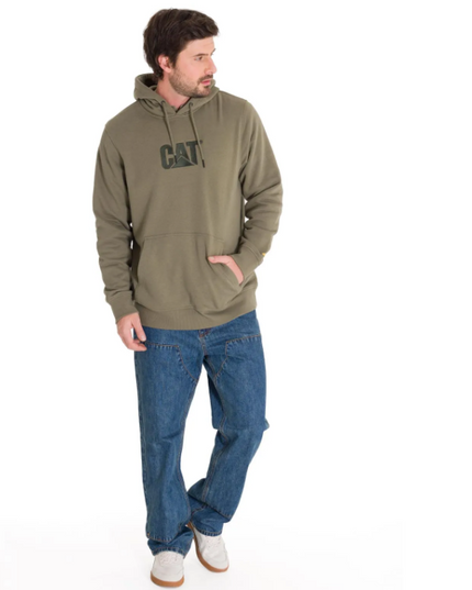POLERON CAT FLEECE CAT LOGO PULLOVER HOODIE
