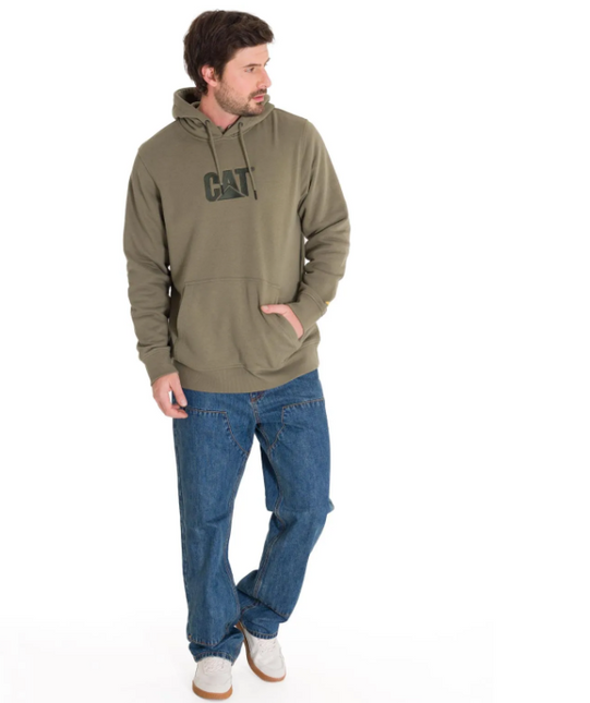 POLERON CAT FLEECE CAT LOGO PULLOVER HOODIE