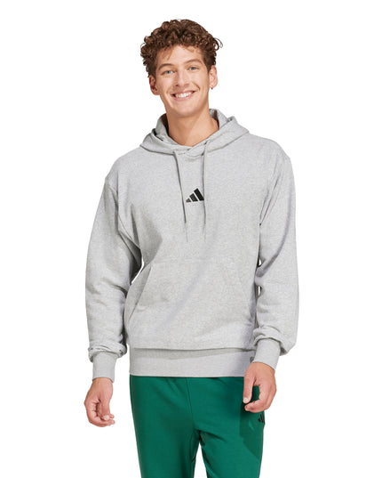 Polerón con capucha Adidas M Feelcozy HD en color gris