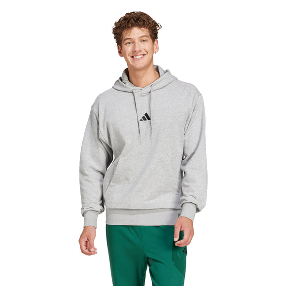 Polerón con capucha Adidas M Feelcozy HD en color gris
