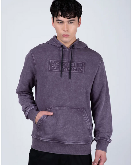 Poleron Zoo York Hood North en color morado