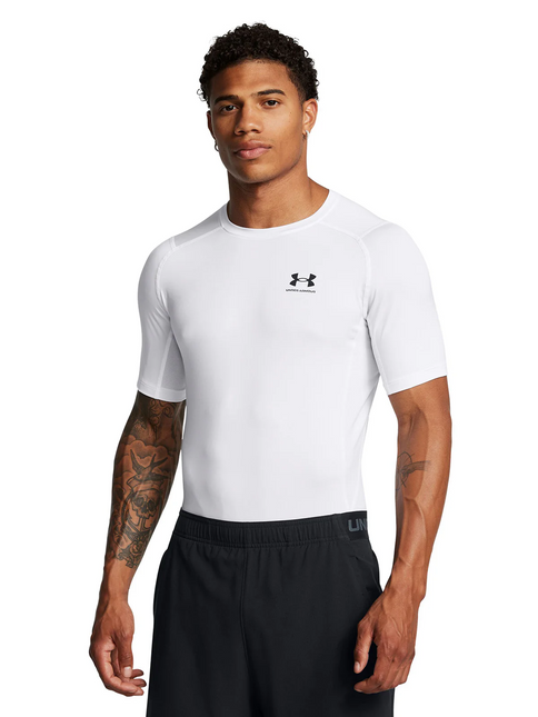 POLERA UNDER ARMOUR UA HG ARMOUR COMP SS UNDER ARMOUR en color white