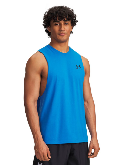 POLERA UNDER ARMOUR LEFT CHEST CUT OFF TAN
