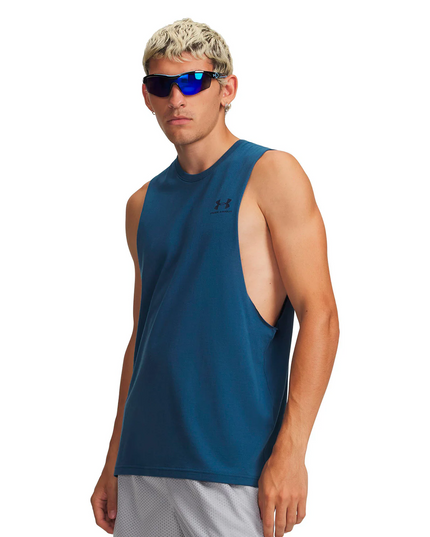 POLERA UNDER ARMOUR LEFT CHEST CUT OFF TAN - MAWI