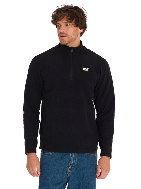 Polar CAT Microfleece Quarter Zip en color negro