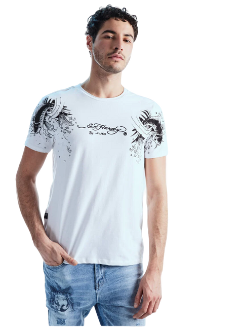 POLERA J.J.O ED HARDY KOI PRINT