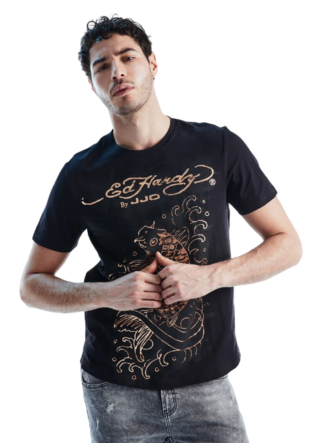 POLERA J.J.O ED HARDY COBRE