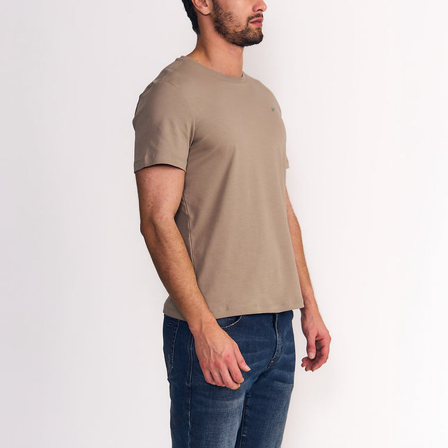 POLERA ELLUS REGULAR FIT AMMONIA COTTON