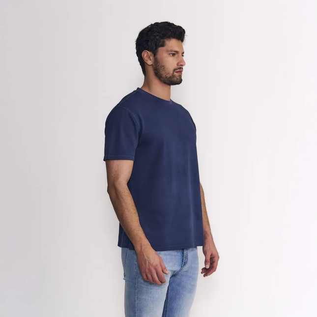 POLERA ELLUS REGULAR FIT GARMENT DYE PIQUE