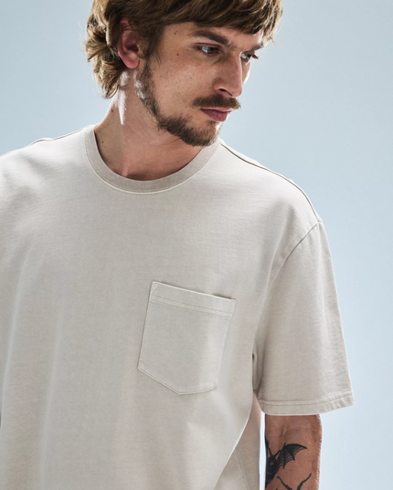 POLERA FOSTER CON BOLSILLO LAVADA