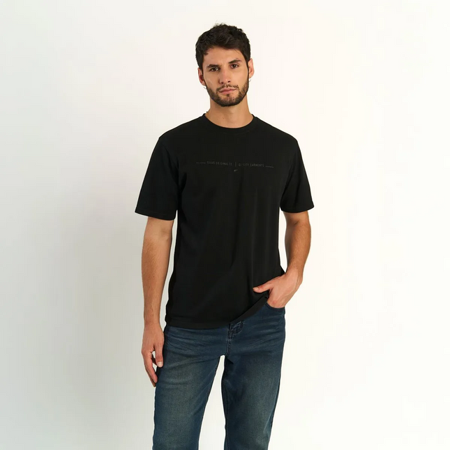 POLERA ELLUS PIQUE CARMEL LOGO ELLUS en color negro