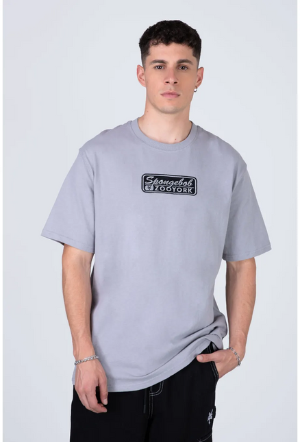 POLERA M/C ZOO YORK SB SPONGEFLIP ZOO YORK en color gris