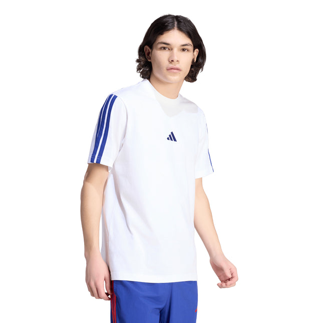 Polera Adidas M 3S Sj T B Wc en color blanco.