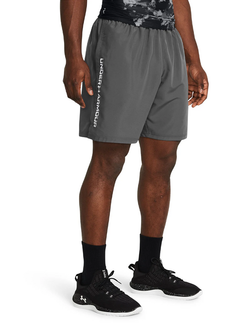 SHORT UNDER ARMOUR TECH WOVEN WORDMARK UNDER ARMOUR en color gris