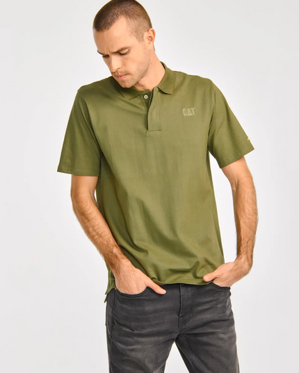 POLERA CAT LOGO PIQUE POLO