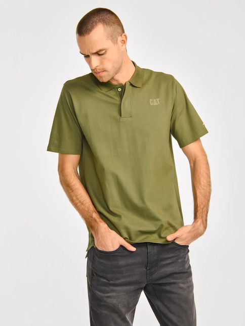 POLERA CAT LOGO PIQUE POLO