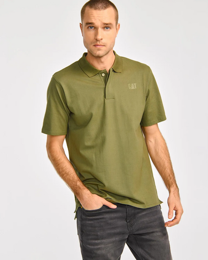 POLERA CAT LOGO PIQUE POLO