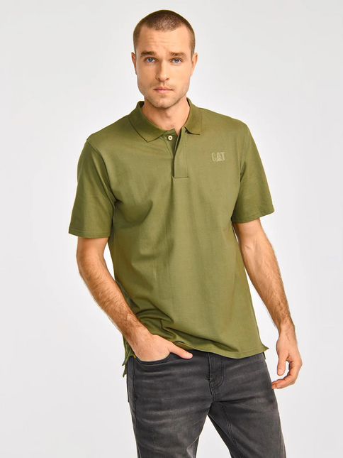 POLERA CAT LOGO PIQUE POLO