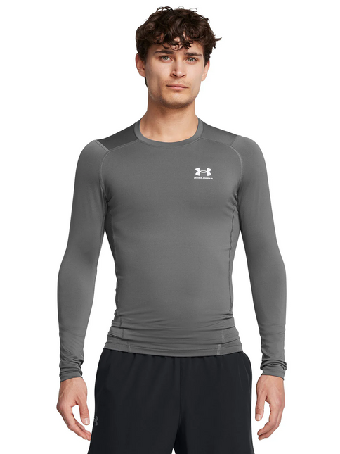 POLERA UNDER ARMOUR UA HG ARMOUR COMP LS UNDER ARMOUR en color grey dark.