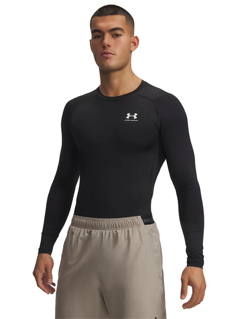 Polera Under Armour HG Armour Comp LS en color negro