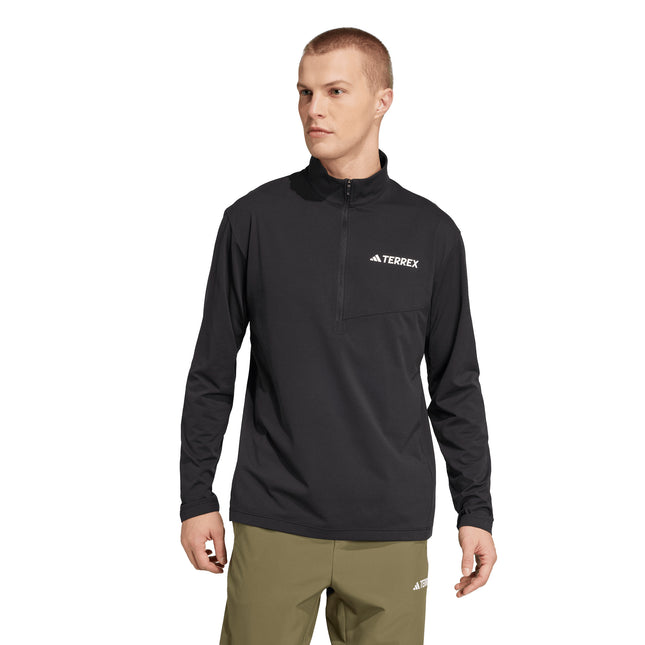 Polera TERREX Polera Terrex Mt Halfz Ls Tee en color negro.