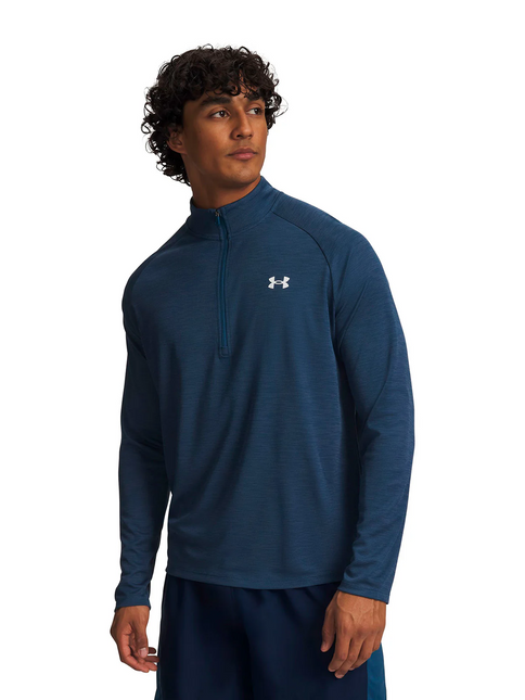 POLERON UNDER ARMOUR TECH TEXTURED 1/2 ZIP UNDER ARMOUR en color azul.