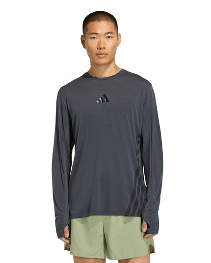 Polera Adidas Terrex Terrex Xpr Ls Tee en color carbón/gris oscuro.