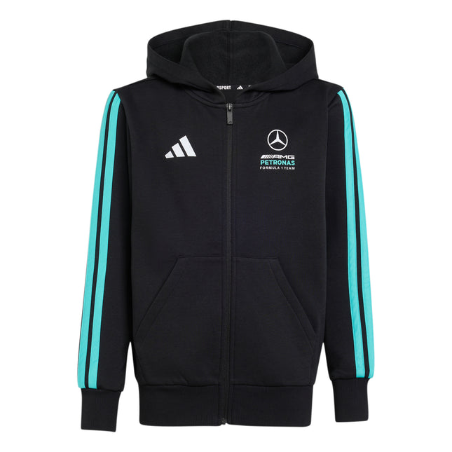 Polerón Adidas Mer Dna Fz Hd en color negro.